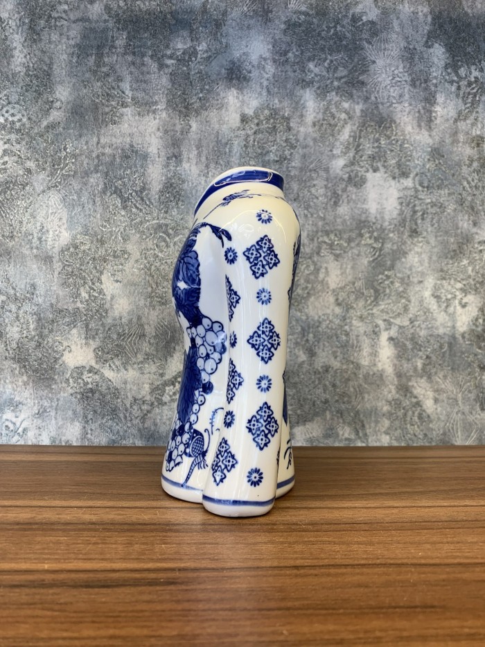گلدان تنه قلم آبی کوچک