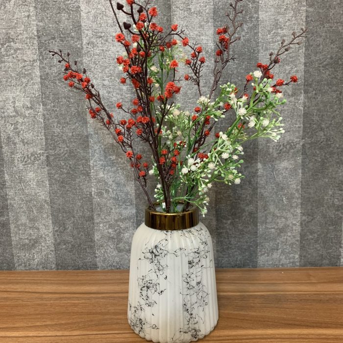 گلدان شیشه ای سفید