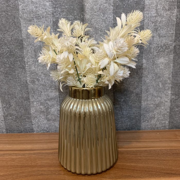 گلدان شیشه ای نسکافه ای