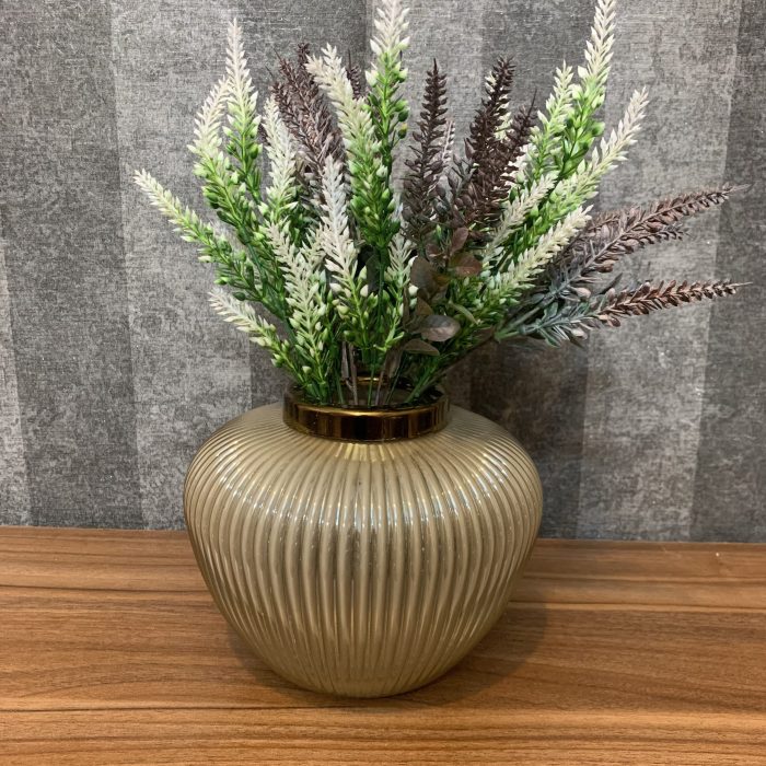 گلدان شیشه ای نسکافه ای