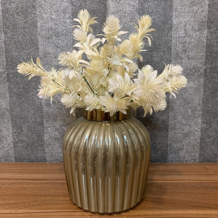 گلدان شیشه ای نسکافه ای