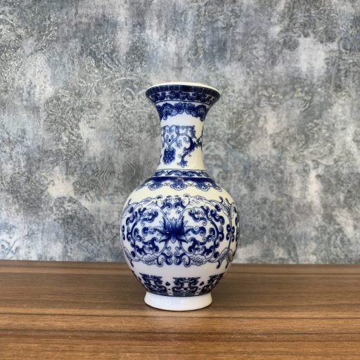 گلدان طرح قلم آبی